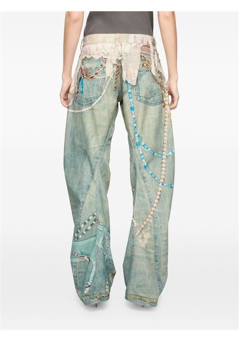 jeans loose fit 2006 donna bianco e verde ACNE STUDIOS | AK0981AET